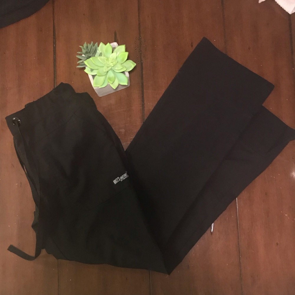 Greys Anatomy scrub bottoms black